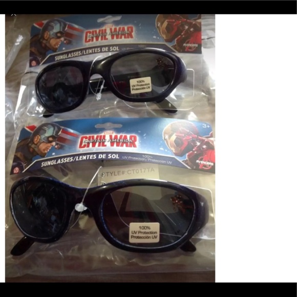 2 Marvel Captain America Civil War Boys Sunglasses, Brand New - Picture 1 of 6
